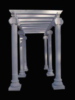ритуальный павильон из белого мрамора